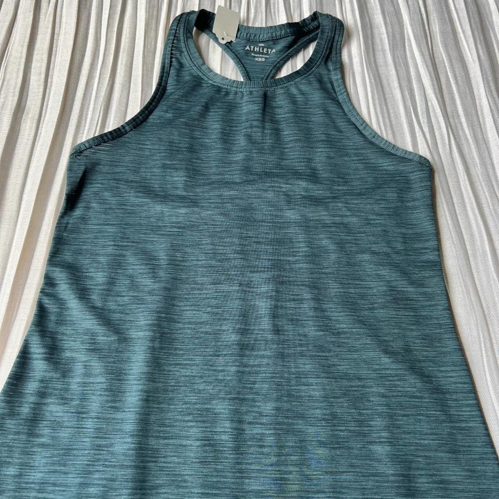 Athleta blue racerback tank top